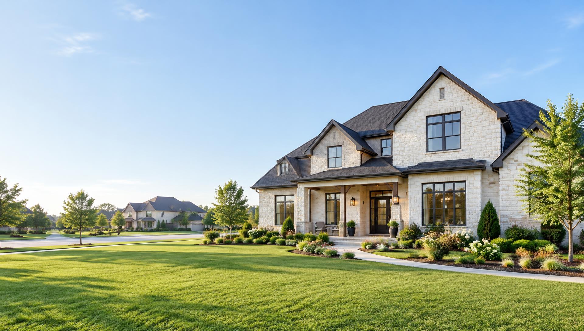 Illustrative North Texas home and neighborhood